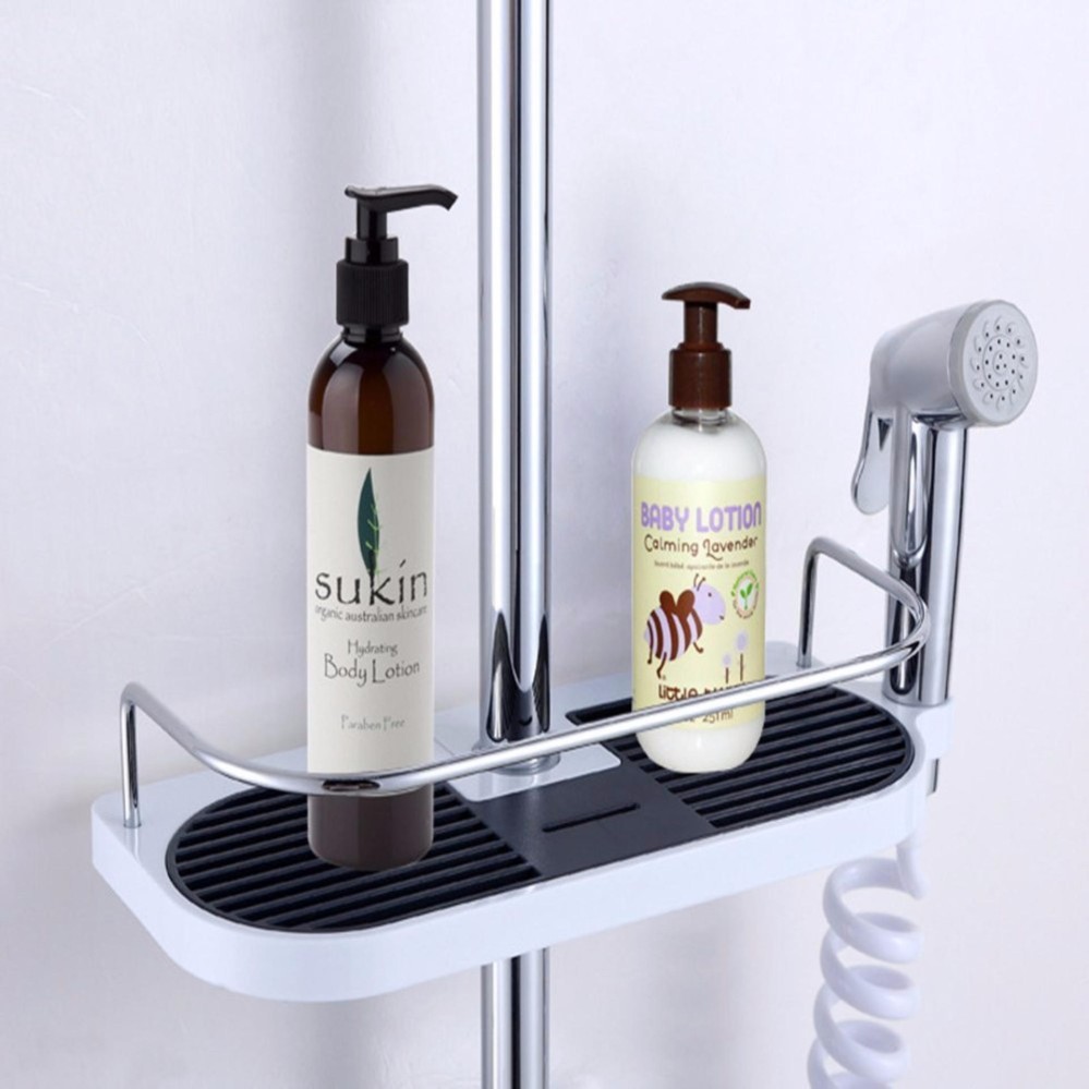 Bathroom Shower Caddy Shelves, Stainless Steel Adjustable Shower Rack