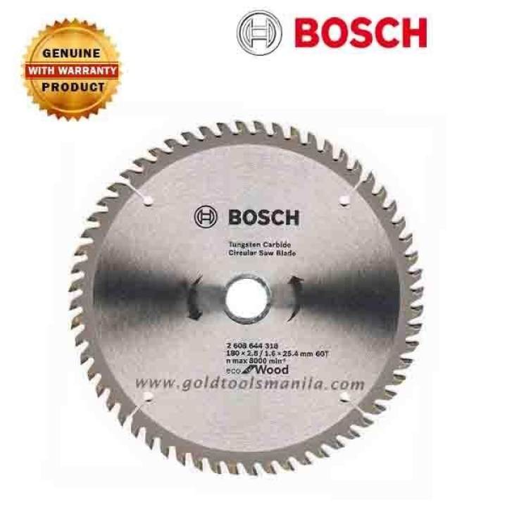 Bosch Circular Saw Blade 7 1/4 x 60T Eco (Wood) (2608644318) Lazada PH