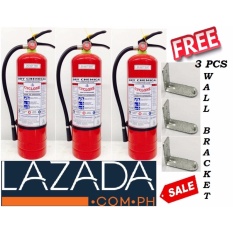 Cyclone Fire Extinguisher 10lbs Abc Dry Chemical Red Bundle Of 3pcs