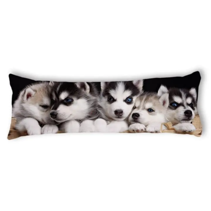 Dog Brothers Cotton Decorative Long Body Pillow Case Cover Intl