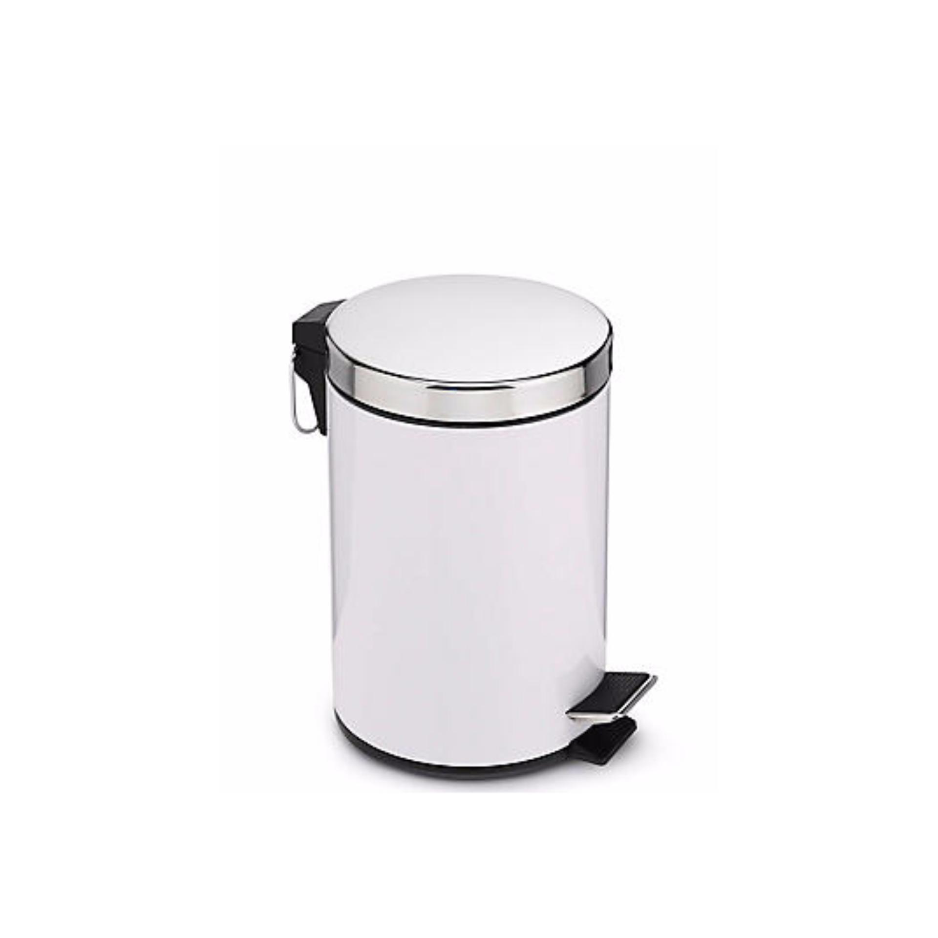 Dust Bin Stainless Steel Paddle Bin 10Lt /Pedal Stainless Steel Trash