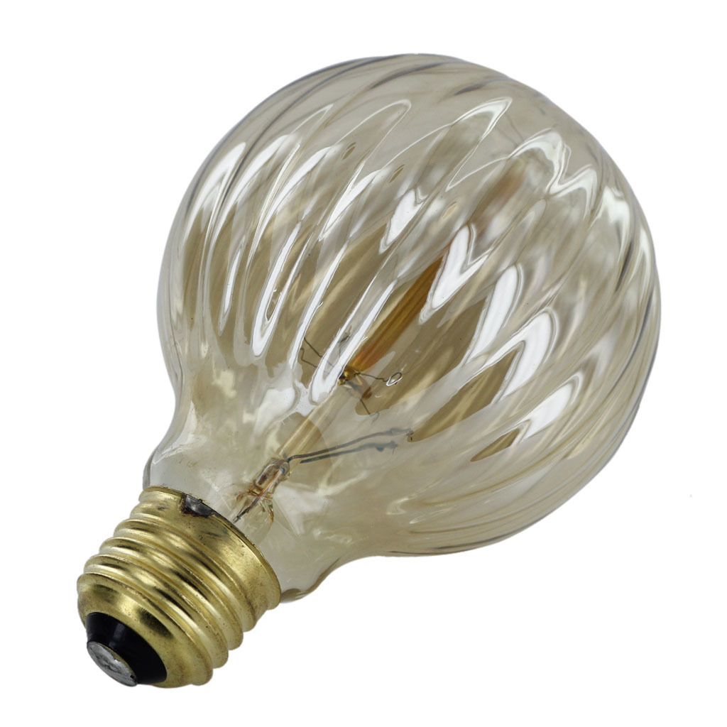 E27 110130v Edison Tungsten Filament Vintage Light Bulb G80 Threaded