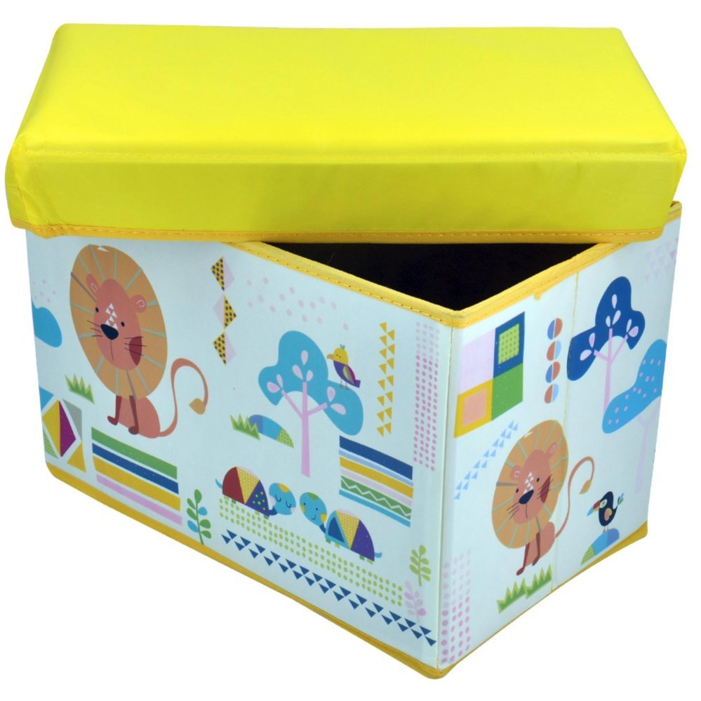 Happy Kids Foldable Ottoman Storage Box Lazada PH
