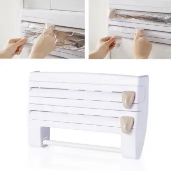Hot Kitchen Roll Holder Tin Foil Cling Film Paper Towel Wrap