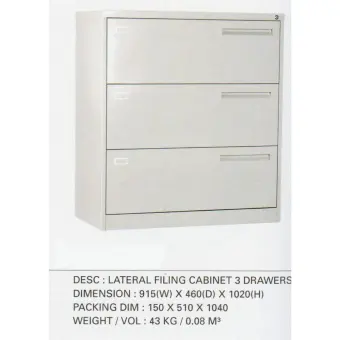Lateral Filing Cabinet 3 Drawers Lazada Ph