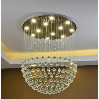 Modern Ceiling Light Fixtures Living Room led crystal chandelier round modern ceiling light bedroom clothing store living room restaurant chandelier 50