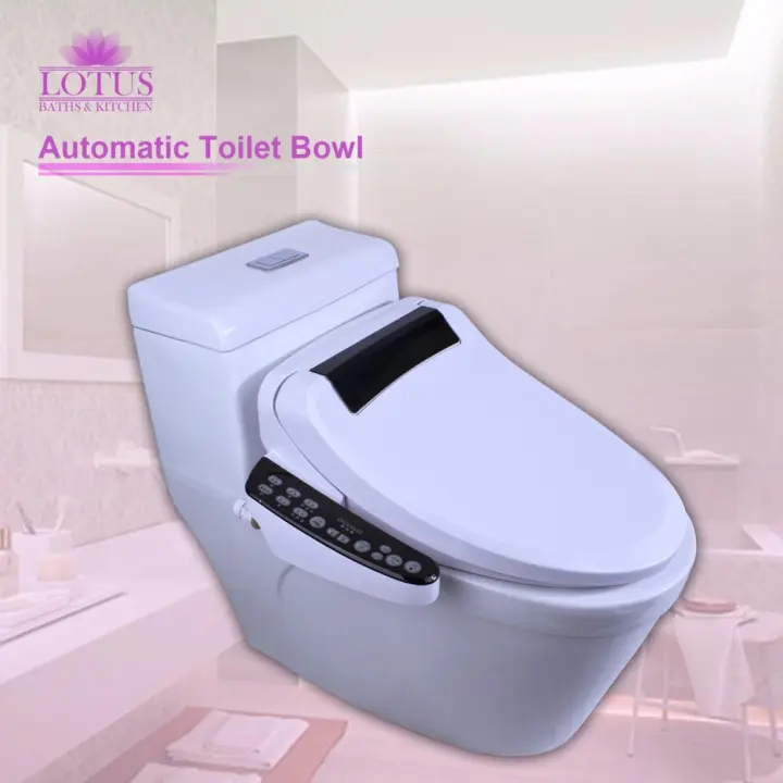 Lotus Premium Energy Saving Automatic Electronic Toilet Seatwater Closet Toilet Bowl White Black Lazada Ph