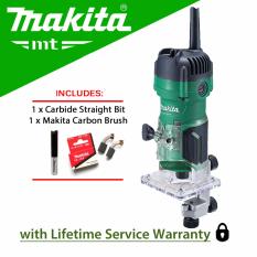 Makita M3700m Trimmer 530w Or Mini Router Laminate Trimmer With Carbide Straight Bit With Carbon Brush