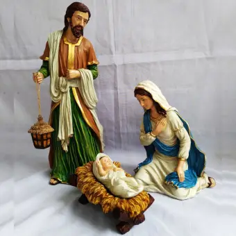 Nativity Set Of 5 Nativity Scene Belen Jesus With Virgin Mary