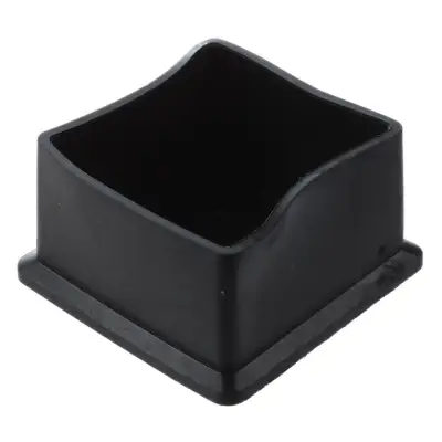 Square Black Rubber 50mmx50mm Foot for Table Chair Leg - Intl