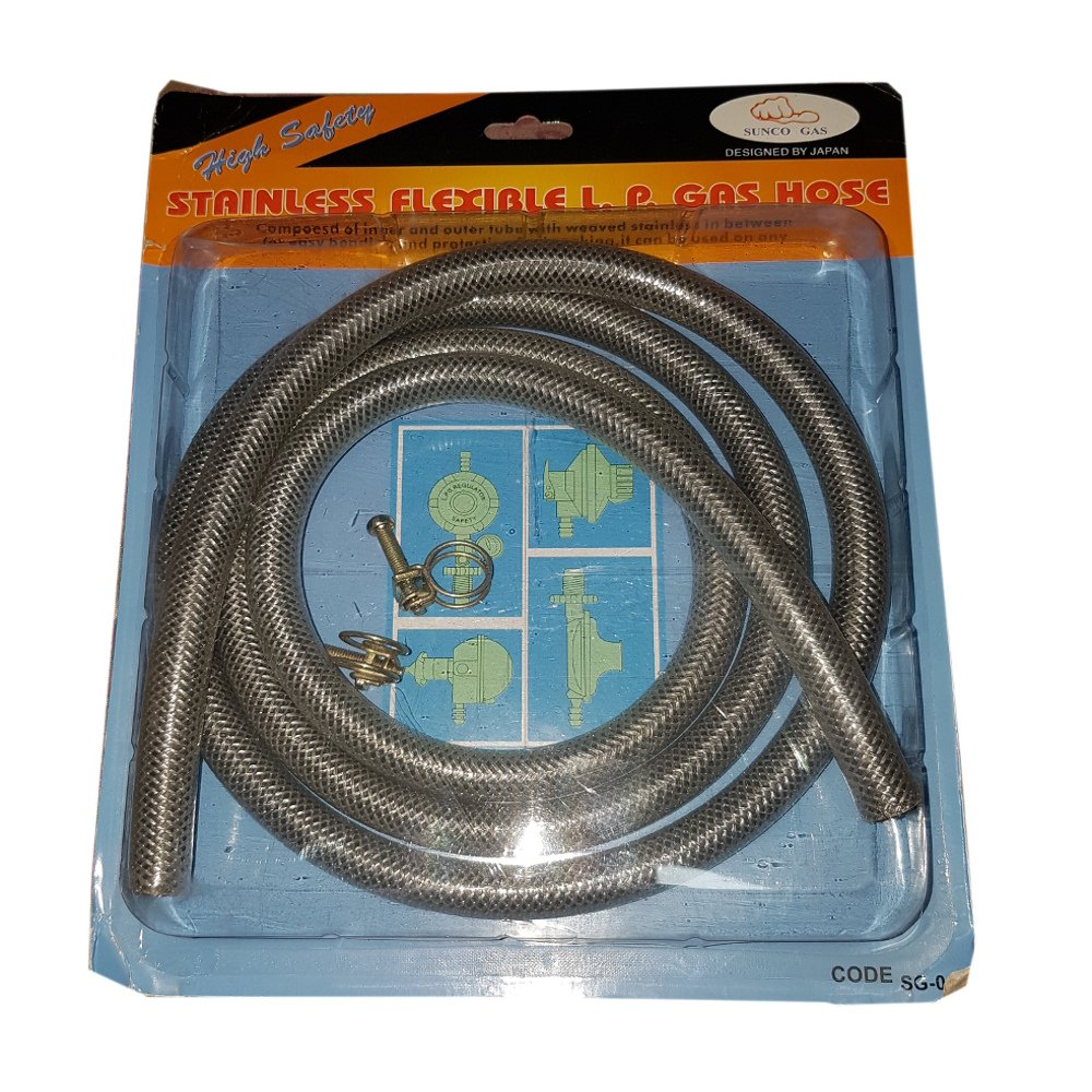 Stainless Steel Enforced Flexible Lpg Gas Hose 18meters Lazada Ph 6575