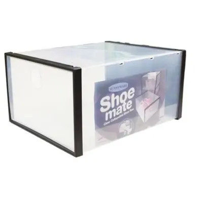 Sunnyware ShoeMate Clear Collapsible Shoe Box - Medium