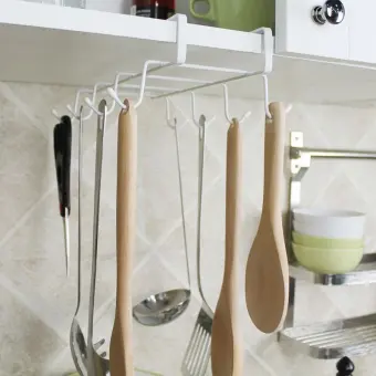 Under Shelf Cup Holder Kitchen Storage Rack Coffee Mug Cupboard