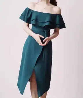 elegant off the shoulder dress