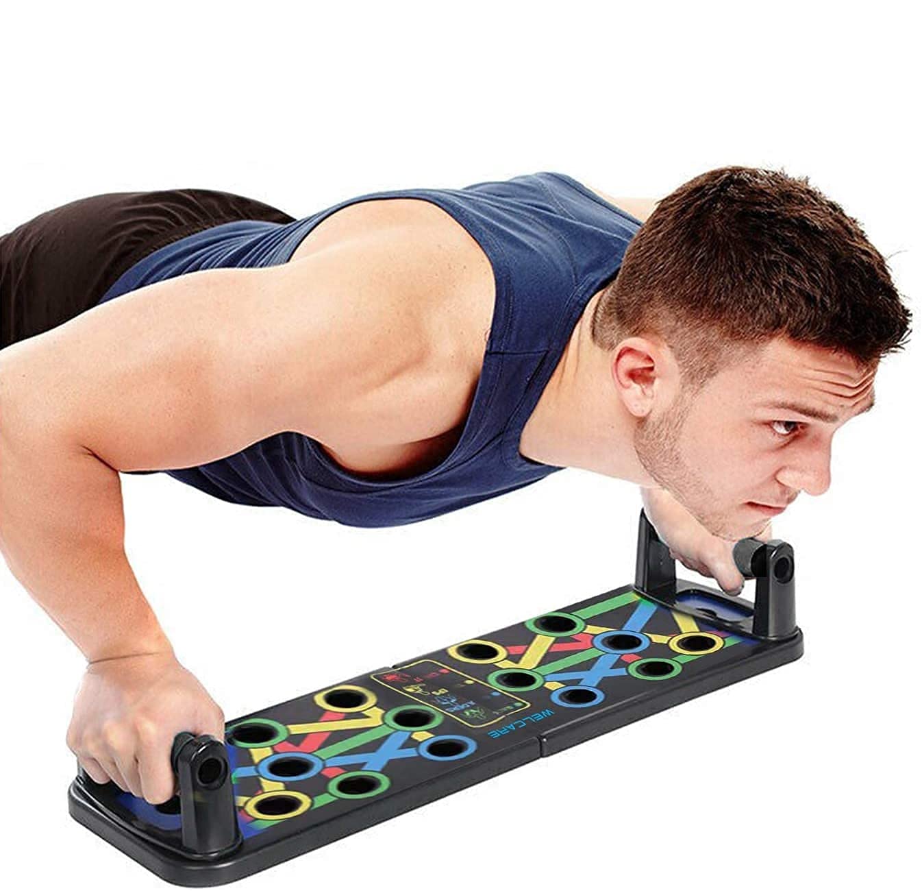 Plastic Depot 9 In 1 Push Up Board Rack System Body Fitness Exercise