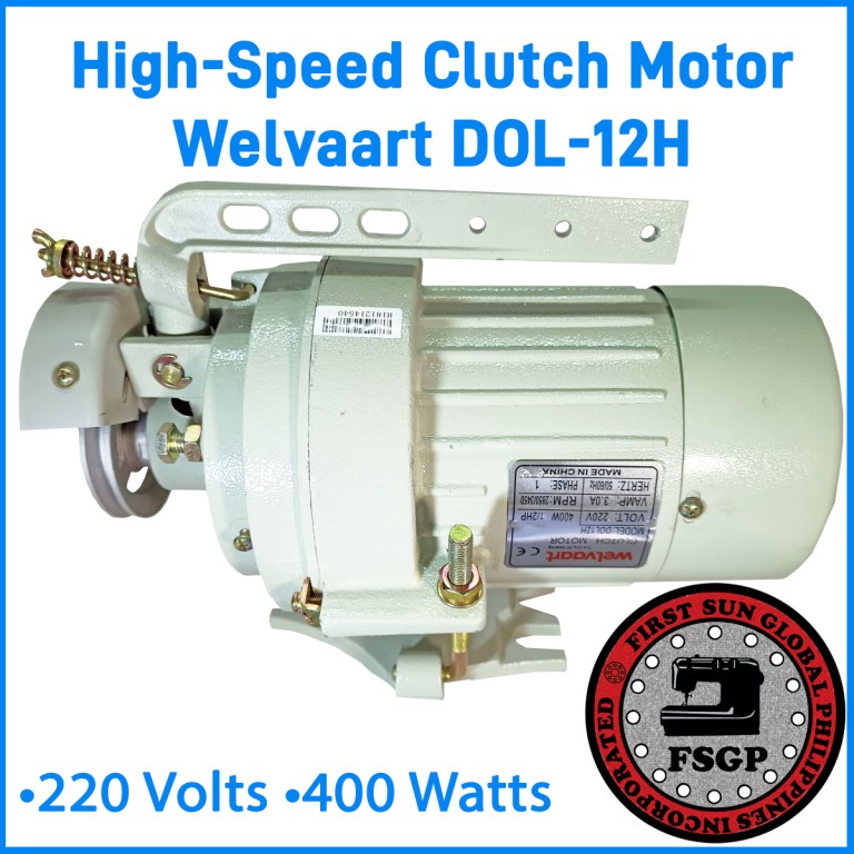Welvaart Sewing Machine Clutch Motor 400W (High Speed) DOL12H Lazada PH