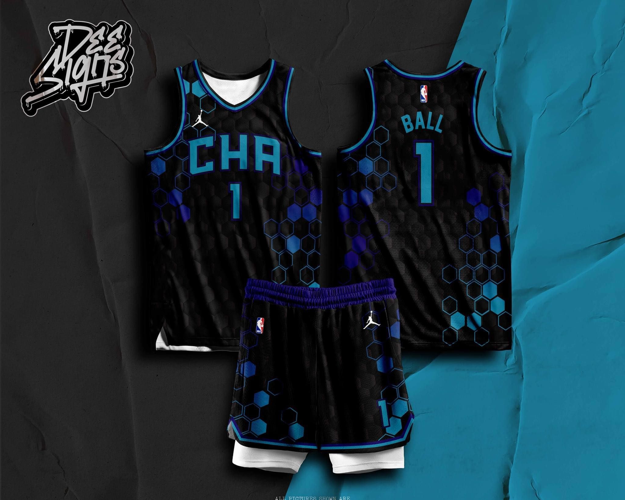 CHARLOTTTE HORNETS FULL SUBLIMATION HG CONCEPT JERSEYFREE CUSTOMIZE OF NAME  AND NUMBER