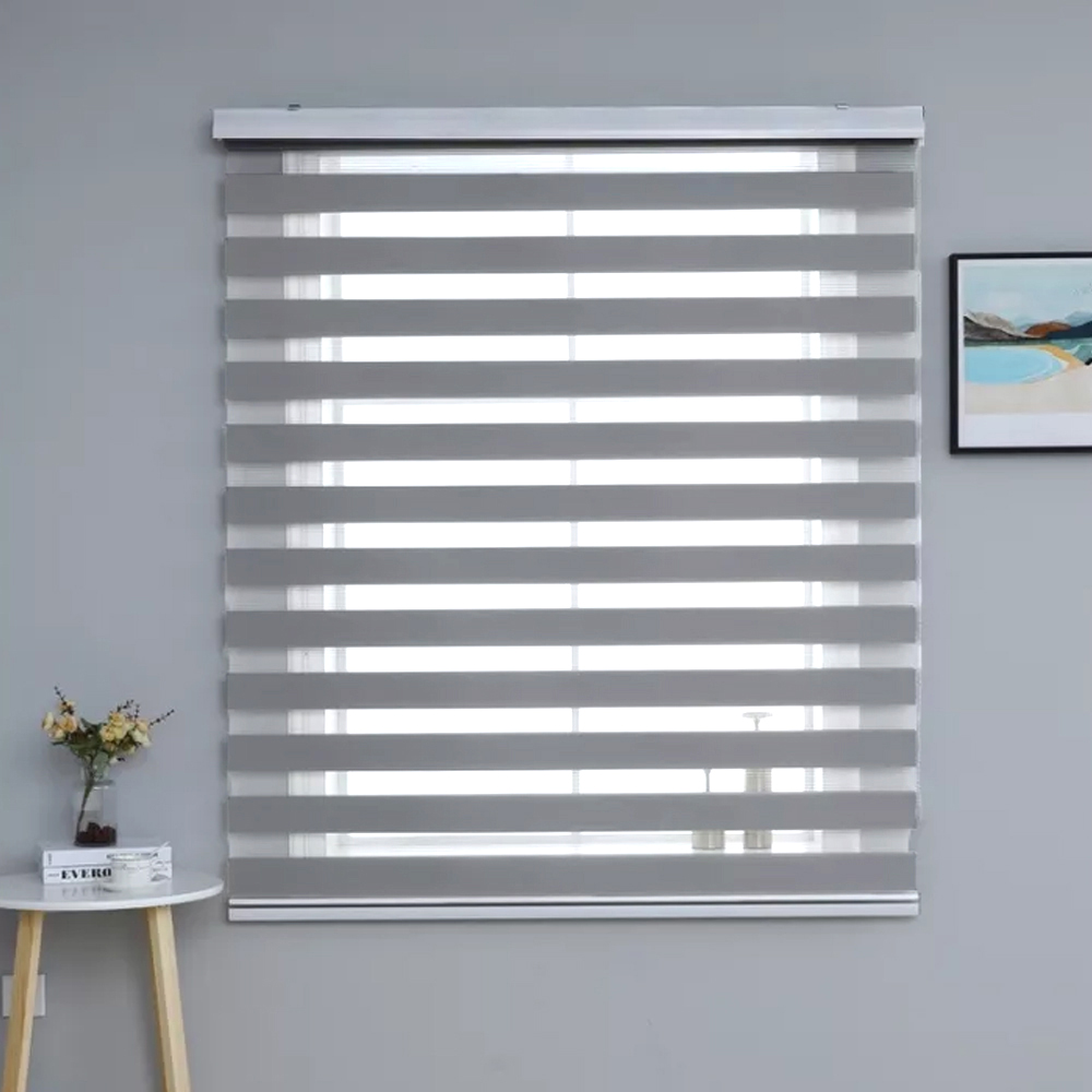 Venetians Duo Roller Blinds Plain color window Curtain for the living ...