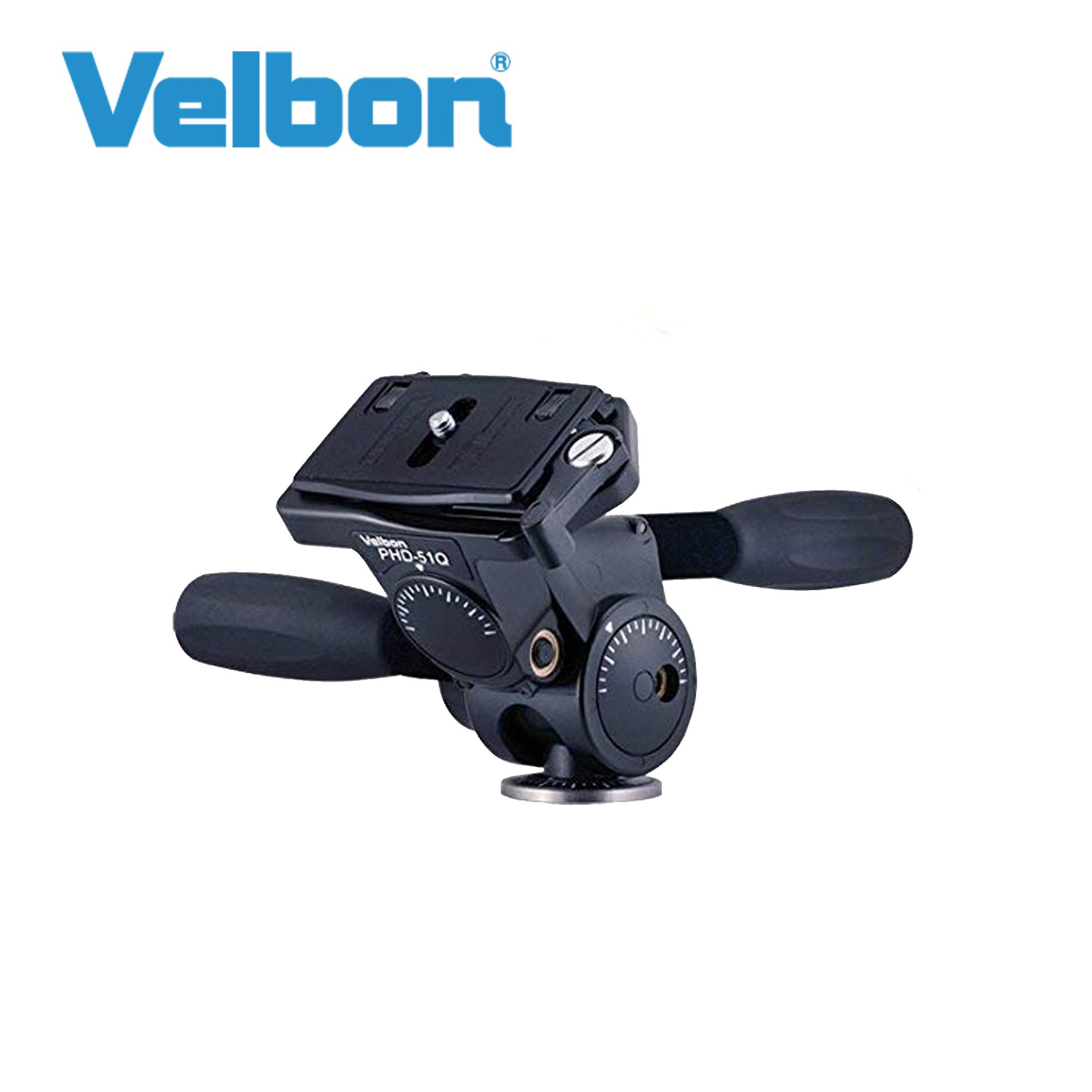 Velbon PHD-64Q 4-Way Magnesium Pan Head with Quick Release, Supports 23 lbs : Velbon 481702 3-Way PHD-65Q II Medium Base Diameter 2.0  inches (52 mm) Compatible with Quick Shoes Magnesium : Electronics
