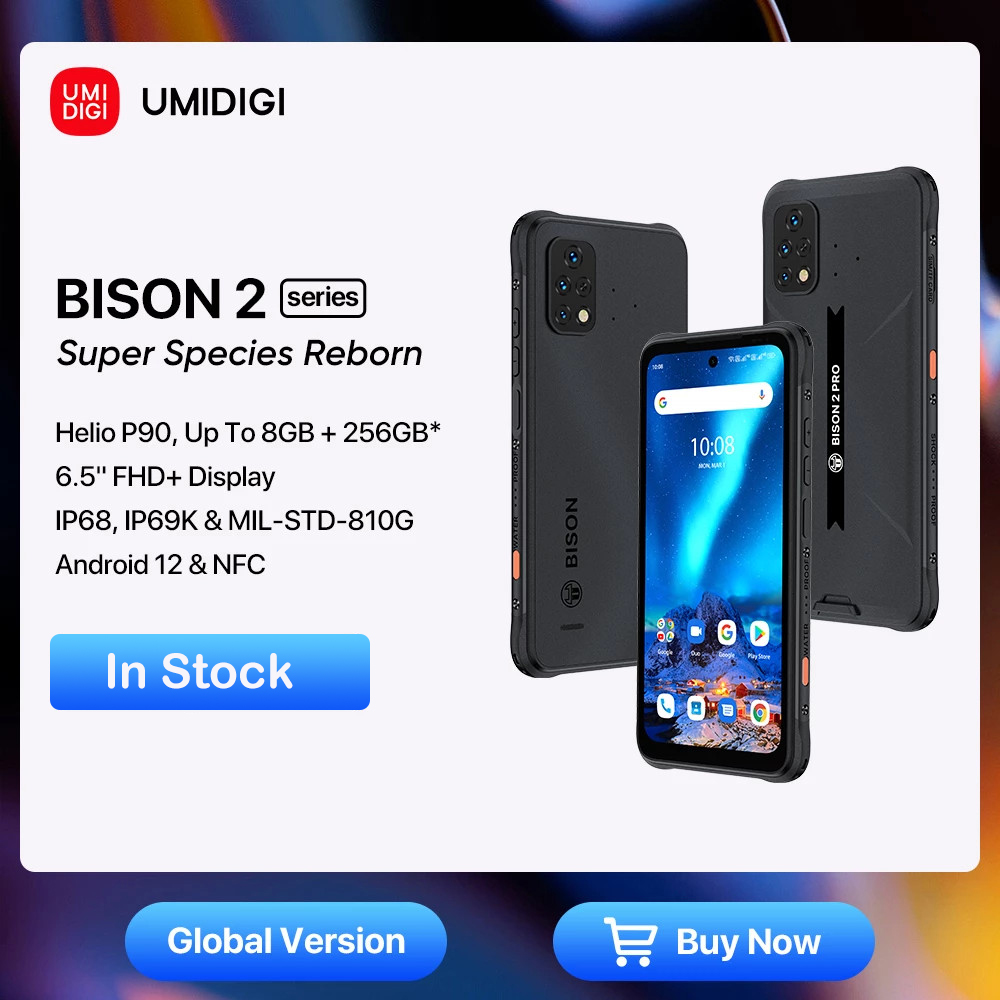 UMIDIGI BISON 2 / BISON 2 PRO Gloabl Version Android 12 Rugged