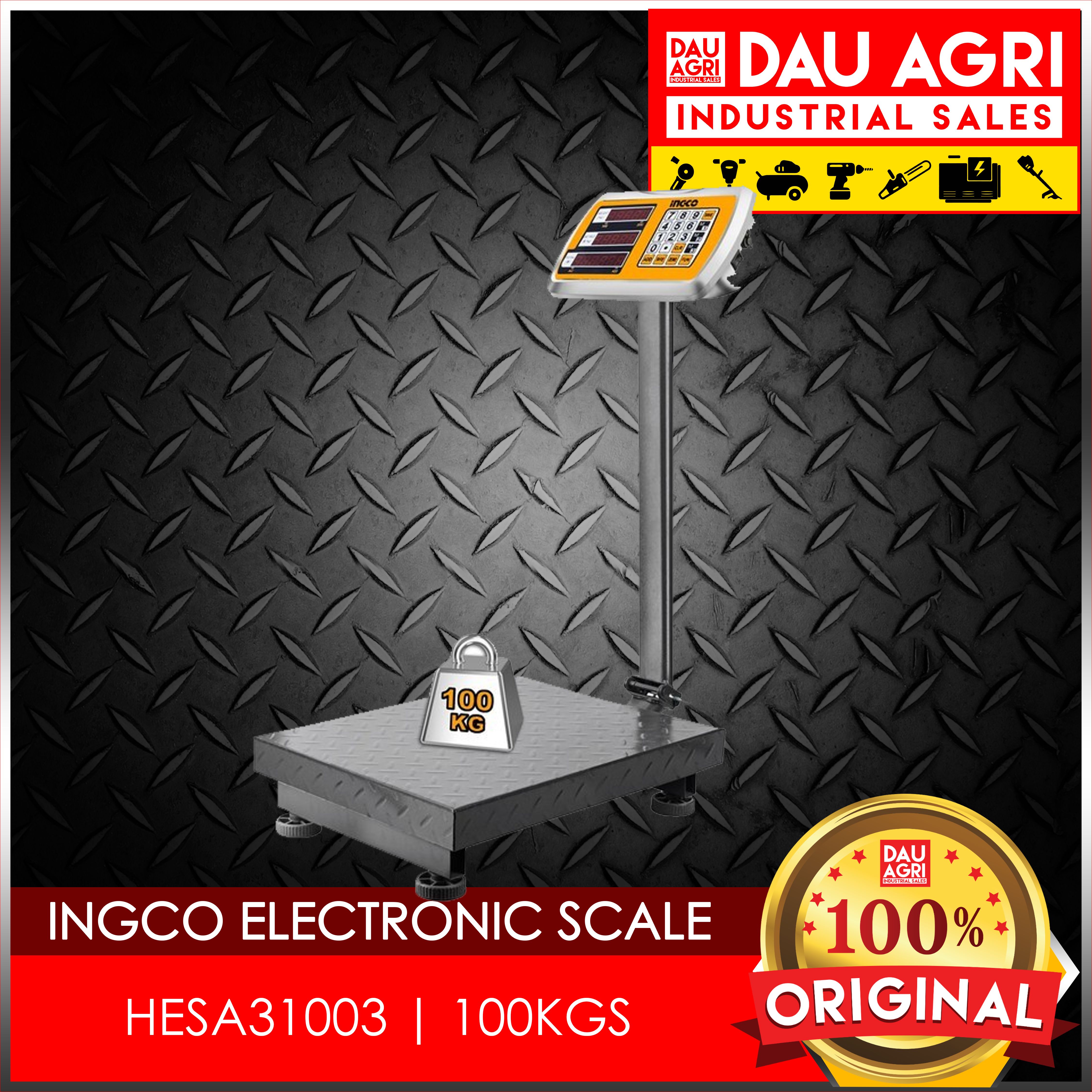 Ingco HESA31003 100kg Industrial Electronic Weighing Scale 300x400mm