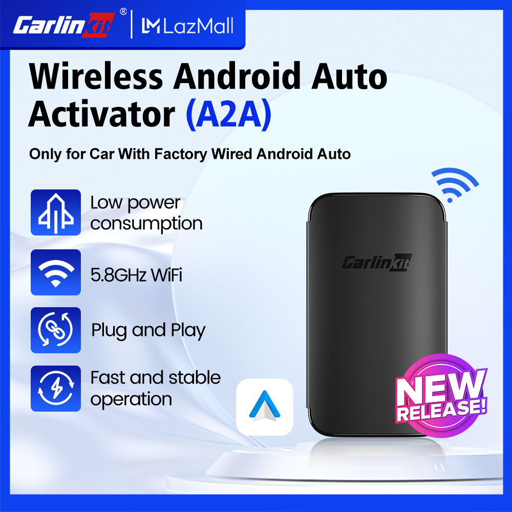 CarlinKit Wireless Android Auto Car Adapter Wired to Wireless USB