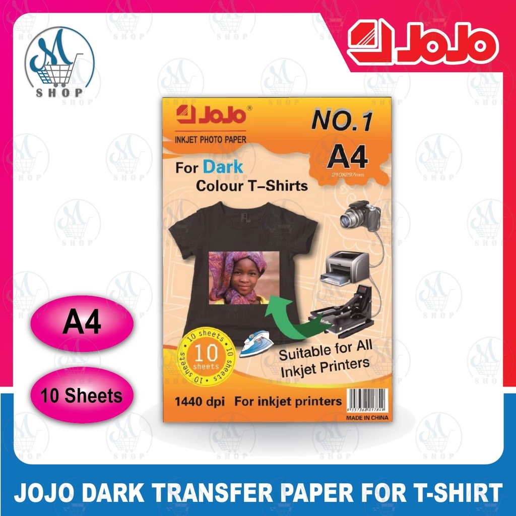 Jojo Iron-on Transfer Paper A4