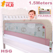 Phoenix Hub Baby Bed Guard - 1.5m Foldable Bed Fence
