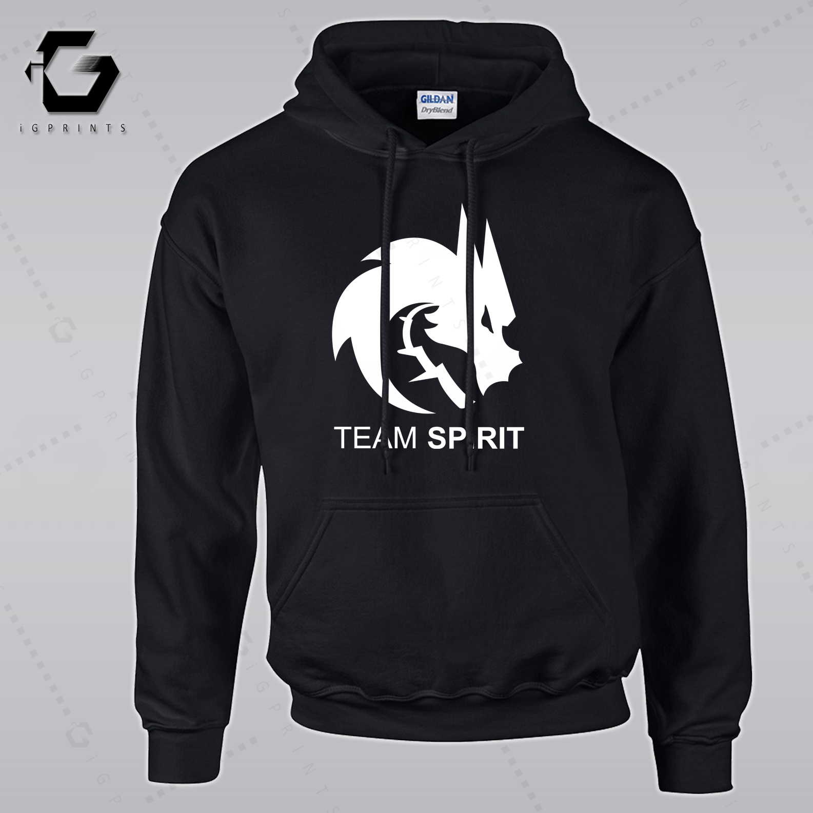 iGPrints eSports Team Spirit Hooded Sweatshirt Gamers TI DOTA