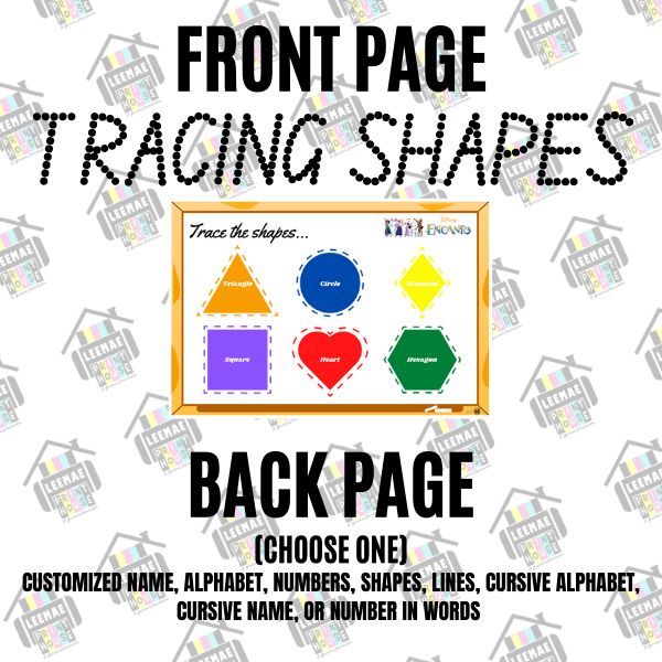 LAMINATED TRACING SHEET FOR KIDS WRITE AND ERASE (A4 SIZE, BACK TO