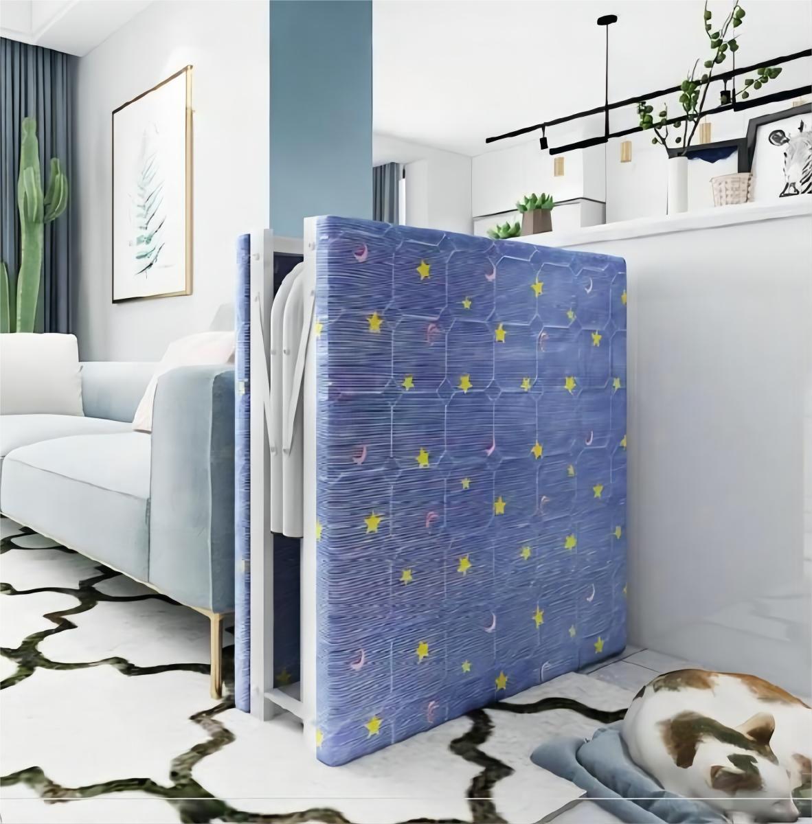 Impress 【Local stock】Folding Bed With Cover Bed Frame Steel Foldable