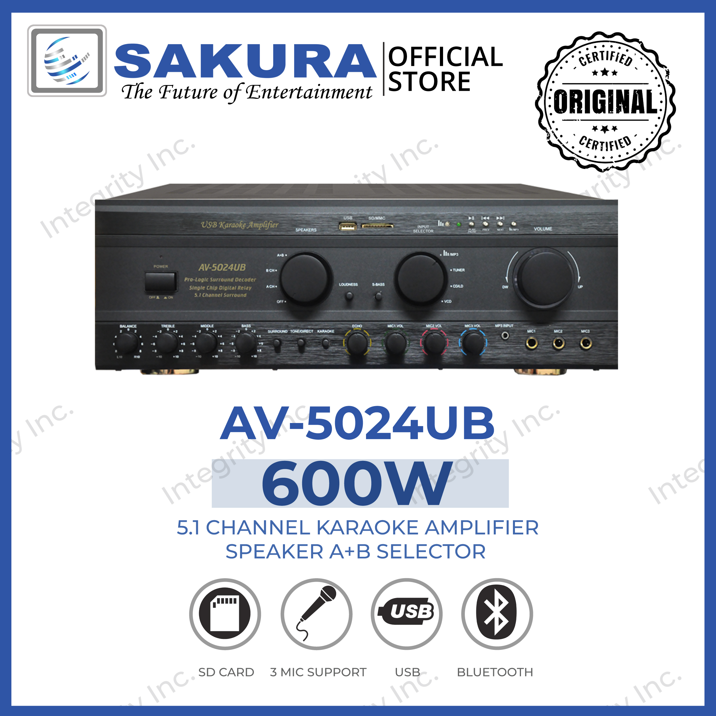 SAKURA AV-5024 UB 600 WATTS MIXING AMPLIFIER | Lazada PH