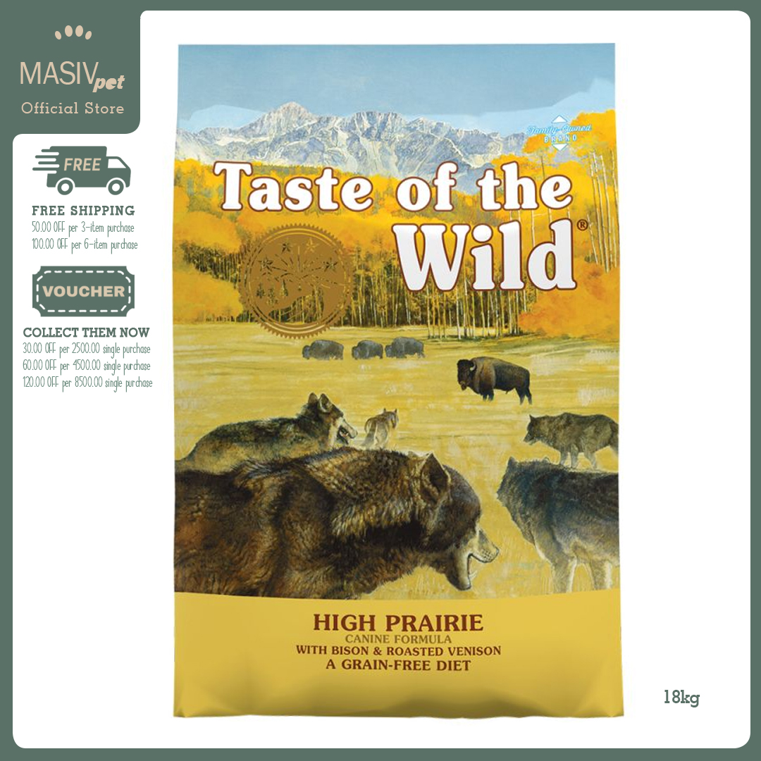 View of Taste Of The Wild High Prairie Adult Dog Dry Food 18.14Kg | Canine ...