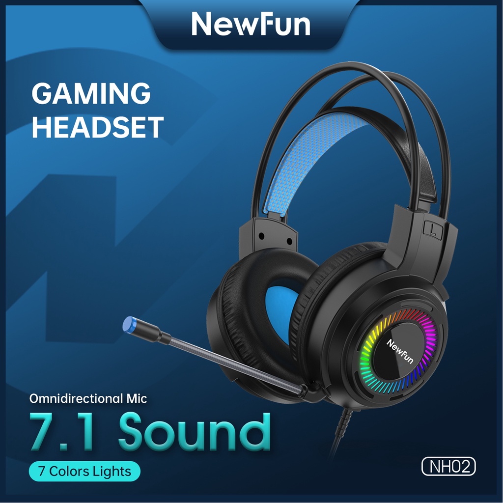 ۩ The spot ۩NewFun NH02 Gaming Headphones RGB Wired Headset Noise ...