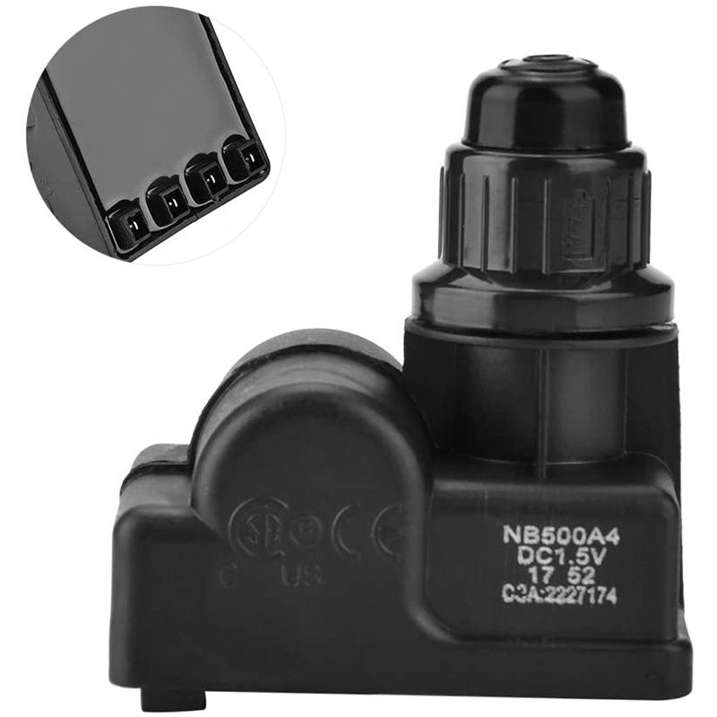 BBQ Gas Grill Igniter - 3 Outlet Push Button Ignitor, AA Battery Powered, Black