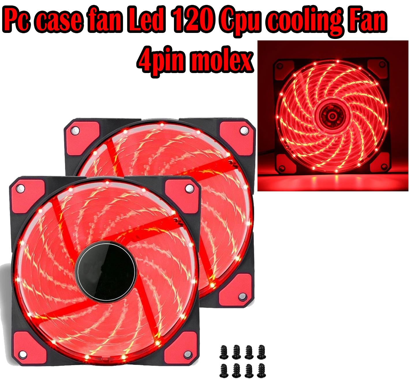 pc case fan Led 120 Cpu cooling Fan 4pin molex Lazada PH