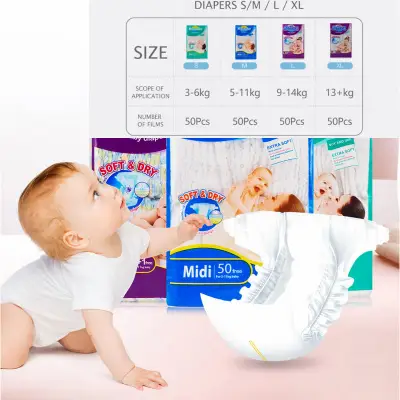 in stock Korean Diaper Pants 50pcs taped Diapers for Baby on Sale Sweet baby diaper Baby Stuff Bestseller Dry Disposabale Diapers Velcro Baby Dry Diapers Breathable Ultra Thin and Dry Unisex Baby Diaper Pants Disposable Baby Dry Tape S M L XL