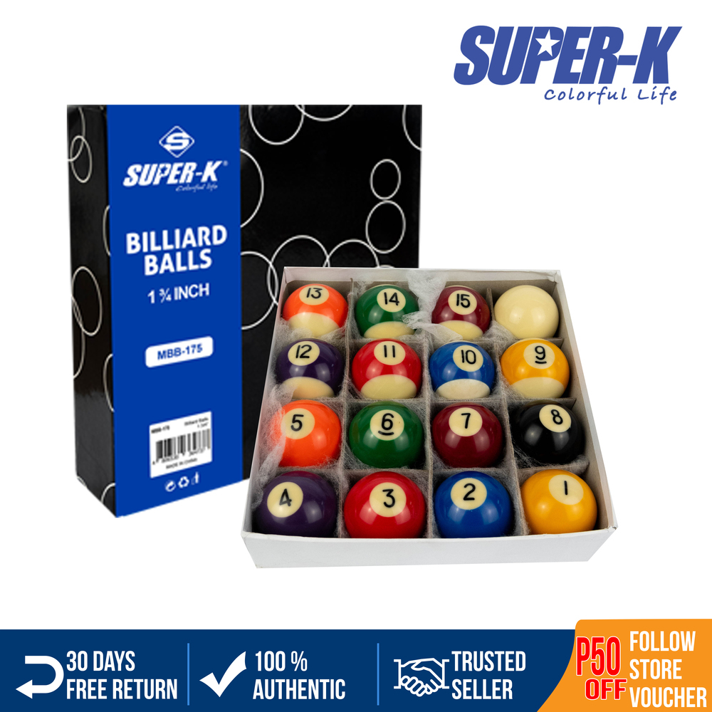 SuperK Billiard Balls x 1 set Lazada PH
