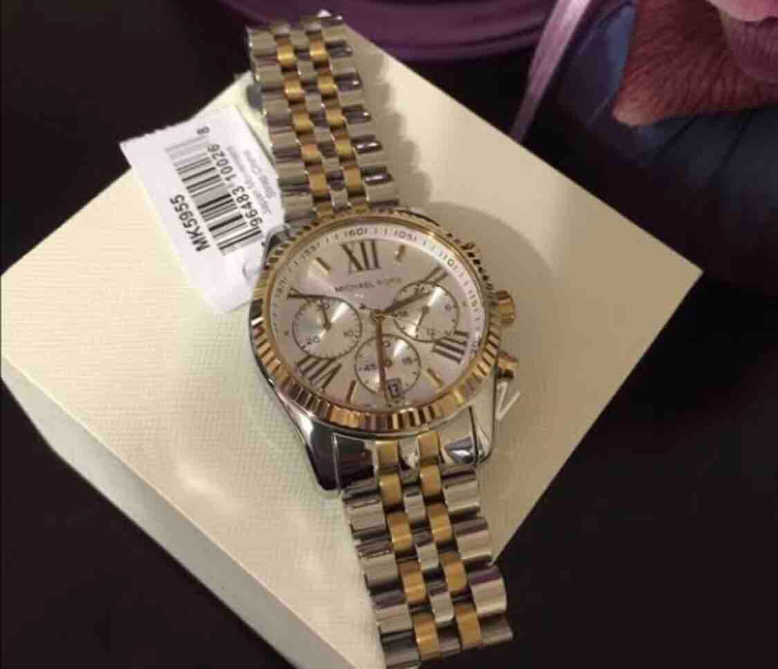 lexington two tone watch michael kors