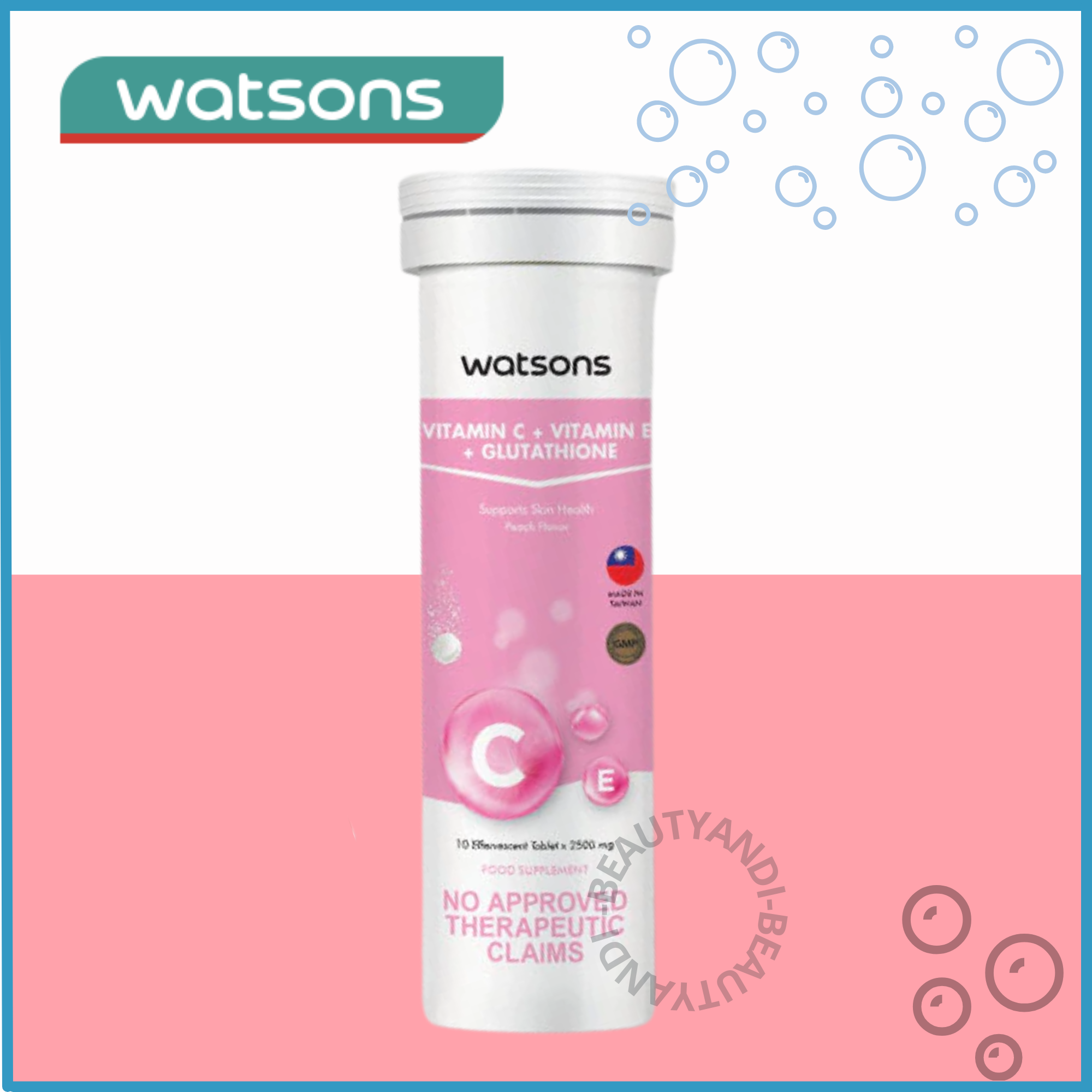 watsons vitamin c + vitamin e + glutathione WATSONS Vitamin C + Vitamin E + Glutathione Effervescent Tablet 10s  Anti-Aging Brightening Whitening Tablets - Lazada
