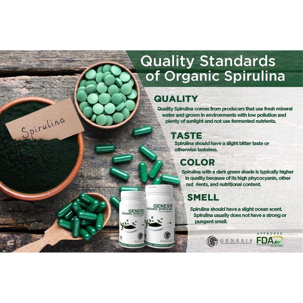 Genesis Organic Spirulina for GoiterAlmoranasDiabetes etc Lazada PH