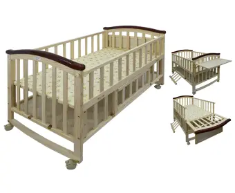 wooden crib lazada