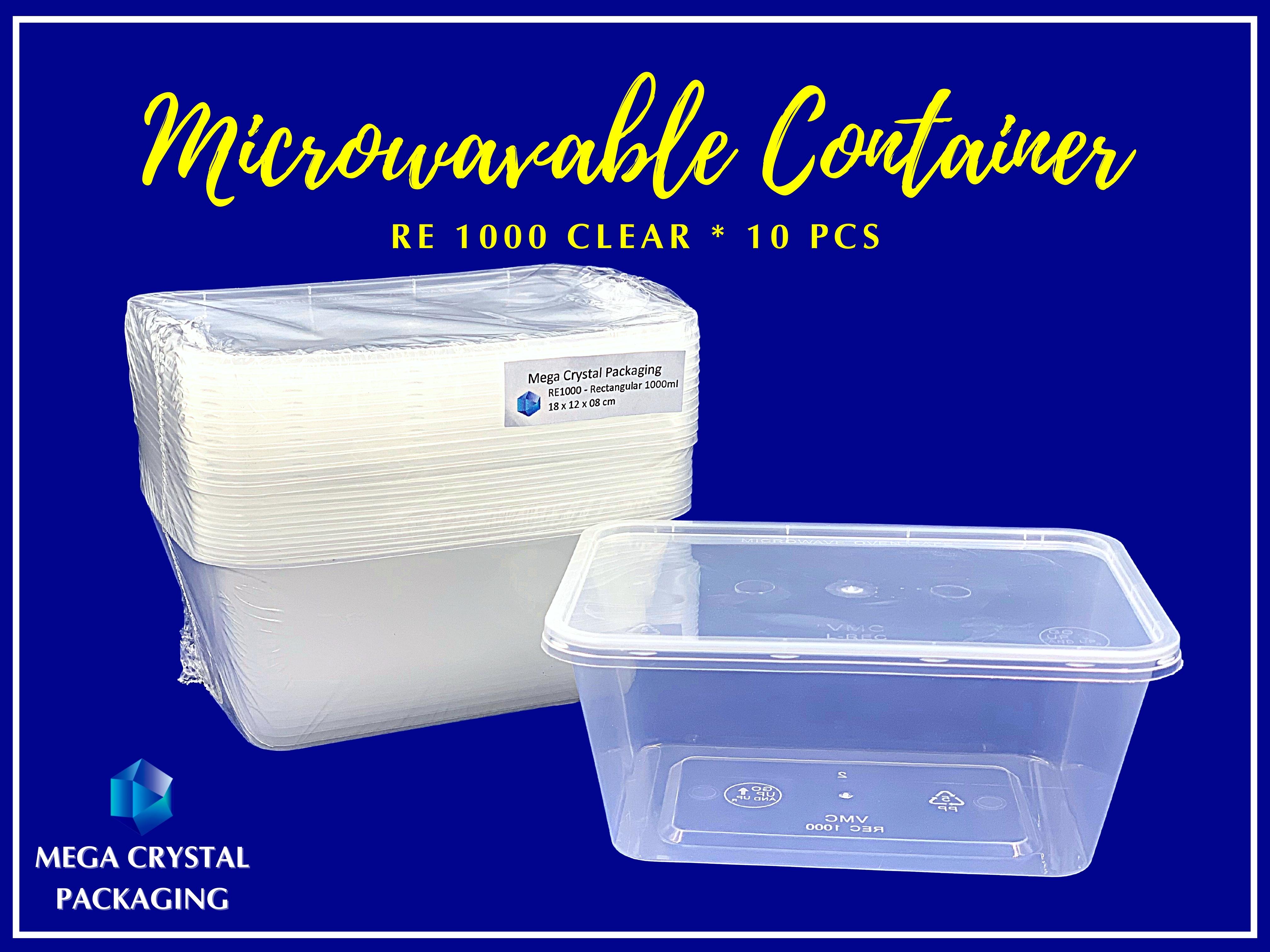 10pcs. Rectangular Microwavable Food Container