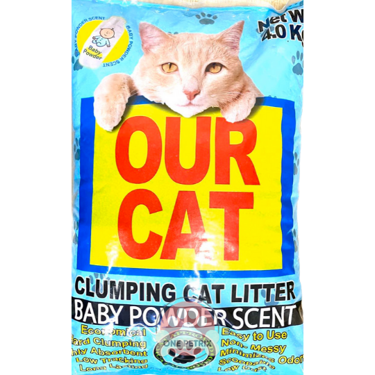 Our Cat Clumping Cat Litter Baby Powder Scent 4KG Lazada PH