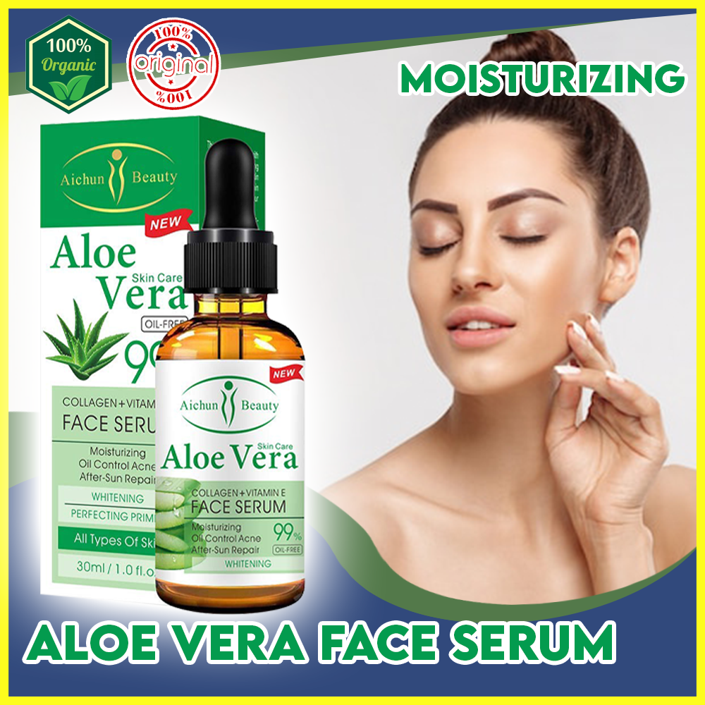 🔥🌟💯 Original Korean Aloe Vera Face Serum Skin Care Collagen Vitamin E Face Serum🌟🌟 Moisturizing