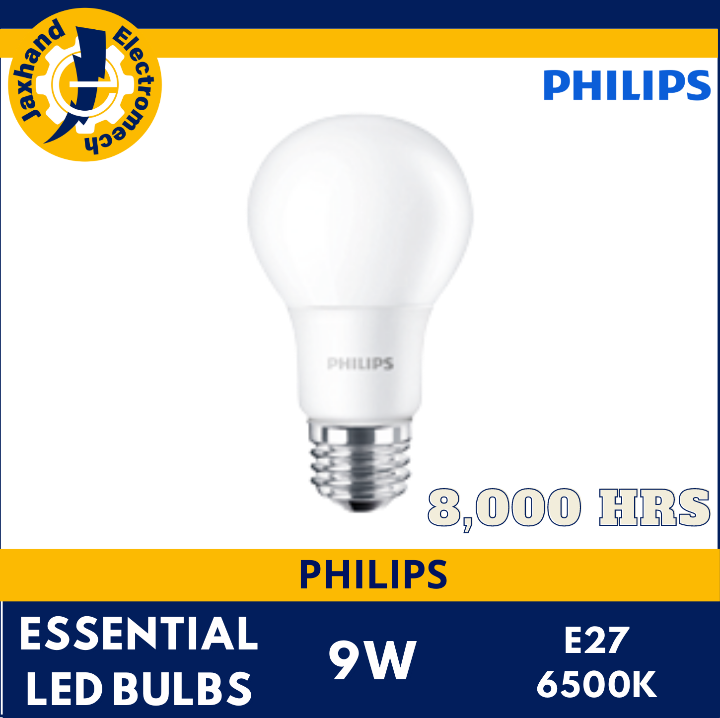 Philips Led Bulb 9W, 220V, E27 6500K Dayllight 8000 Hours Lazada PH