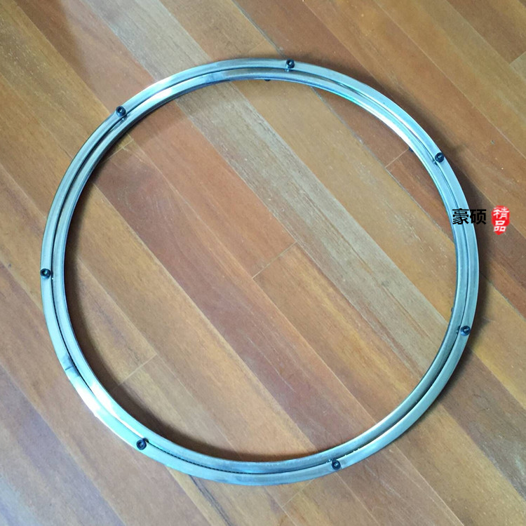 Glass turntable base pulley track round table top rotator hot pot table