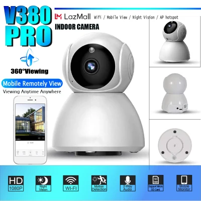V380 Pro CCTV camera Q7s Smart HD 1080P Night Vision Two-Way Audio Home Monitor CCTV Wireless WIFI Network Security CCTV camera connect to cellphone 3D Panoramic HD Home surveillance IP Camera