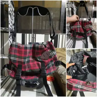 checkered sling bag