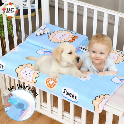 Bestmommy Newborn Baby Leak-Proof Mat Absorbent Washable Reusable Changing Pad 30X40cm 50X70cm